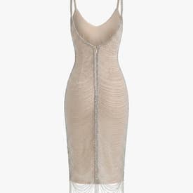 Retrofete Irina Midi Rhinestone Dress — image 2