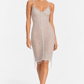 Retrofete Irina Midi Rhinestone Dress — image 3