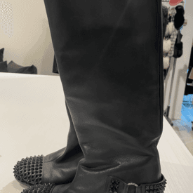 Christian Louboutin Black Studded Boots — image 1