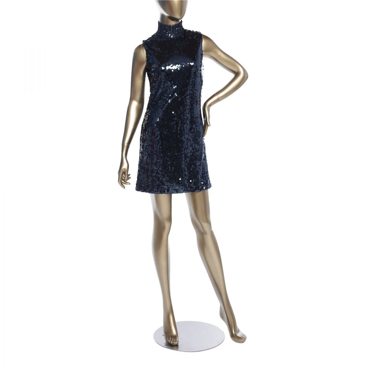 Christian Dior Blue Embellished Mini Dress