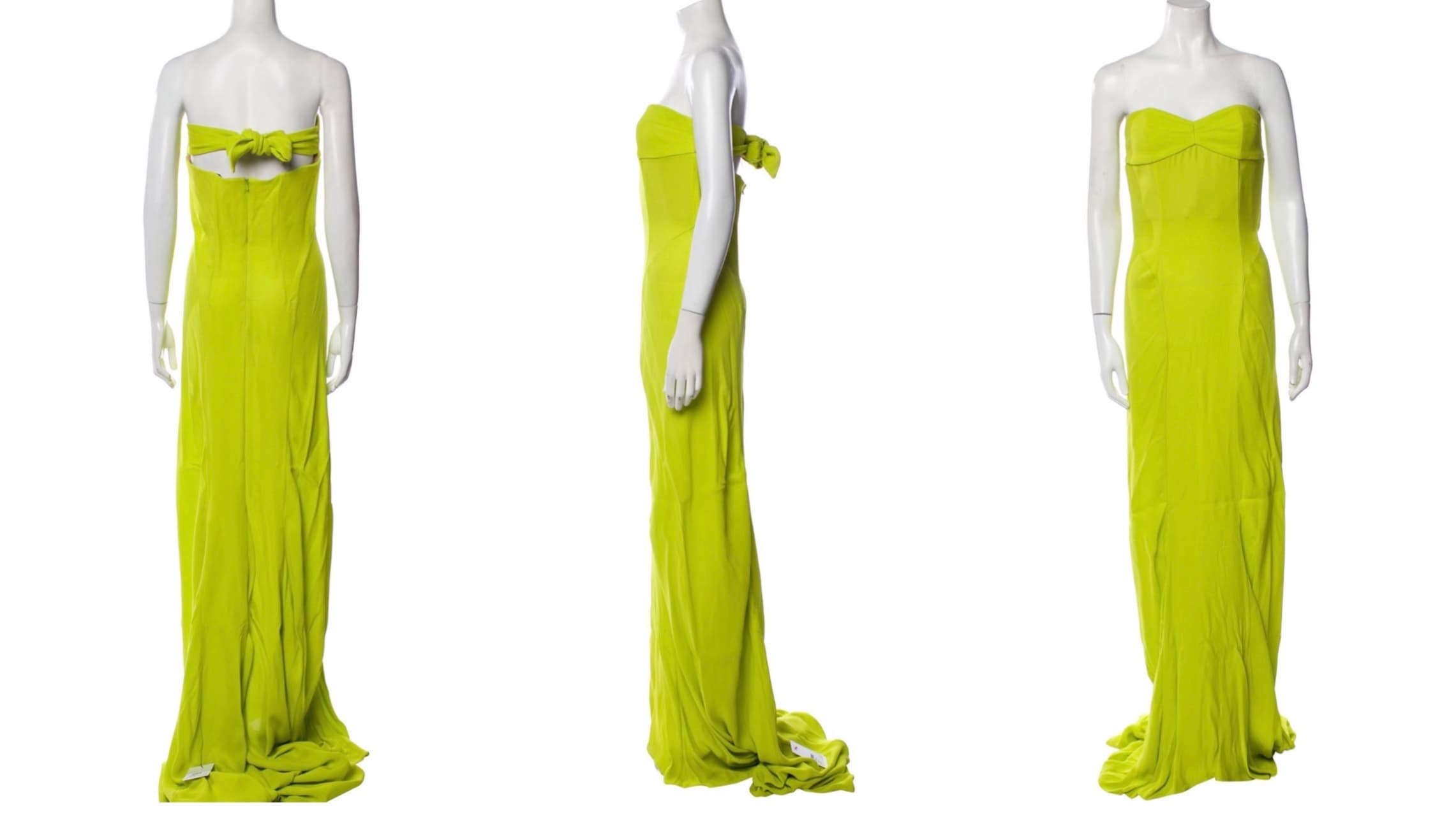 The Attico Strapless Dress