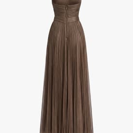 Maria Lucia Hohan Strapless Bronze Gown With Slit — image 2