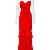 Vintage Valentino Ruffled Silk Maxi Dress — image 1