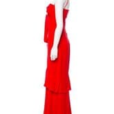 Vintage Valentino Ruffled Silk Maxi Dress — image 2