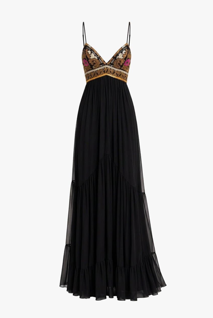 Vintage Emilio Pucci Embroidered Maxi
