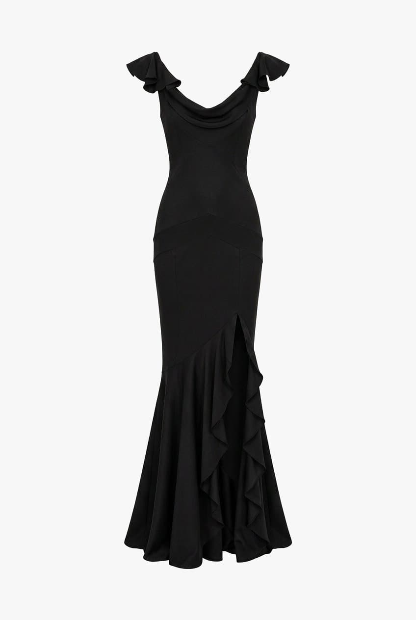 Vintage Dior John Galliano Black Maxi Dress