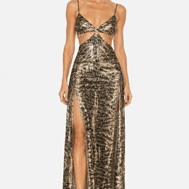 Roberto Cavalli Sequin Embellished Cami Gown — image 3