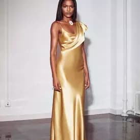 Cushnie Et Ochs Draped Silk Dress — image 4