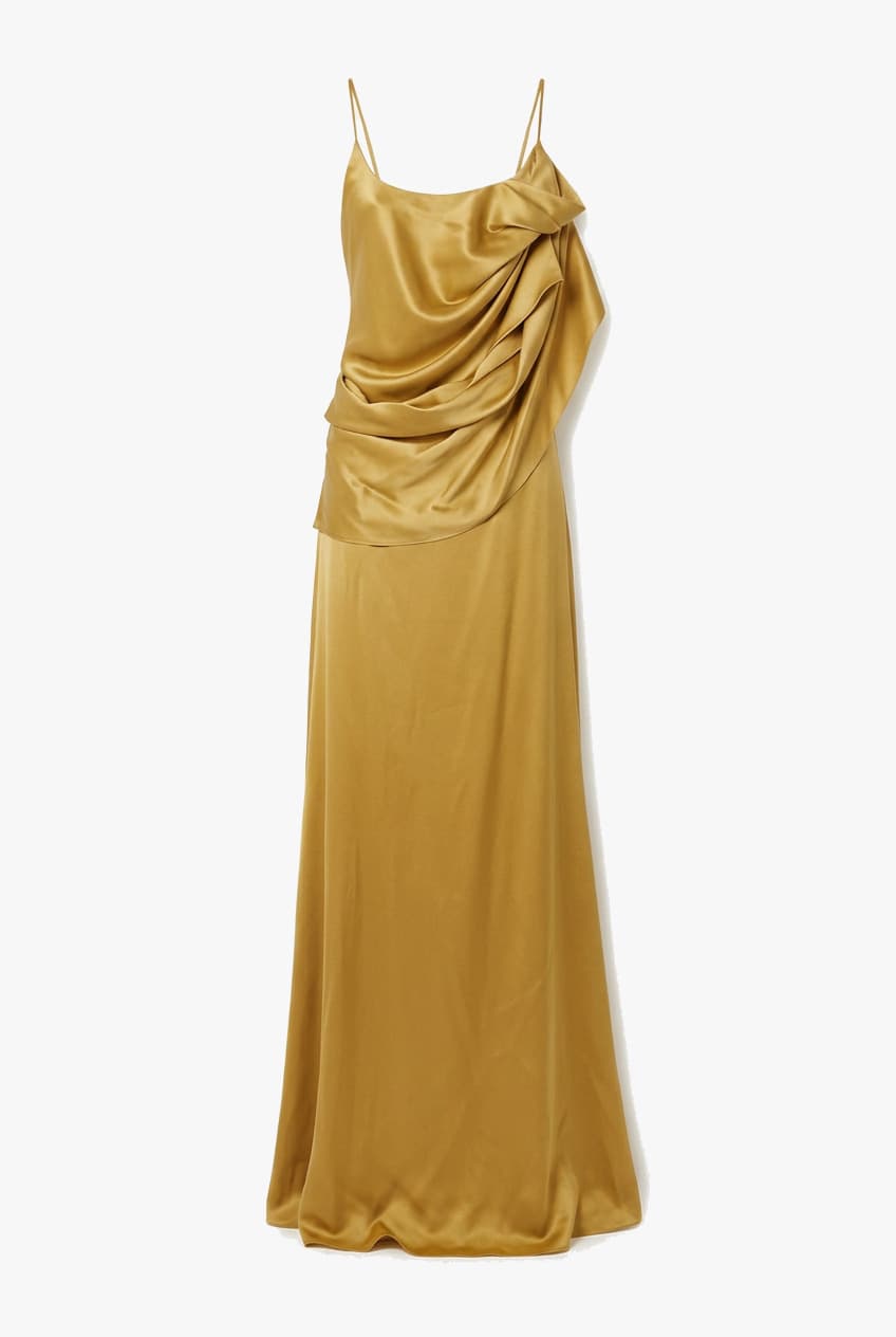 Cushnie Et Ochs Draped Silk Dress