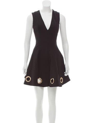 Cushnie Et Ochs Grommet Mini Dress