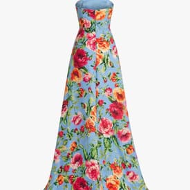 Carolina Herrera Floral-print Faille Gown — image 2