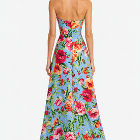 Carolina Herrera Floral-print Faille Gown — image 4