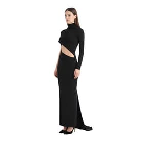 Laquan Smith Black Body-con Gown With Asymmetric Cut Out — image 6