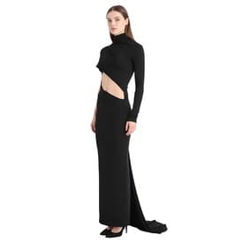 Laquan Smith Black Body-con Gown With Asymmetric Cut Out — image 7