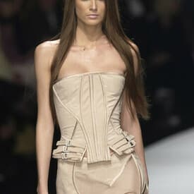 Vintage Versace Spring 2003 Nude Corset And Chiffon Skirt Set 6 — image 3