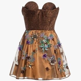 Delpozo 2016 Strapless Silk-blend Dress — image 2