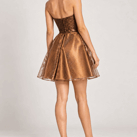 Delpozo 2016 Strapless Silk-blend Dress — image 4