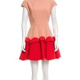 Delpozo Wool Colorblock Dress — image 1