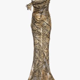 Roberto Cavalli Vintage Runway Printed Silk Corseted Trained Evening Dress Fall/winter 2001 — image 3