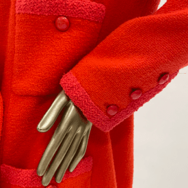 Vintage Chanel Red Double Breasted Jacket — image 3