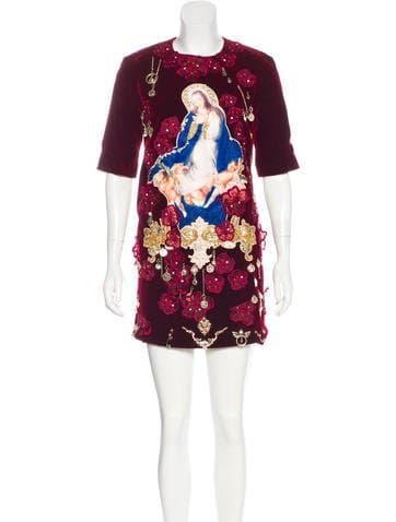 Dolce & Gabbana 2016 Appliqué Shift Dress
