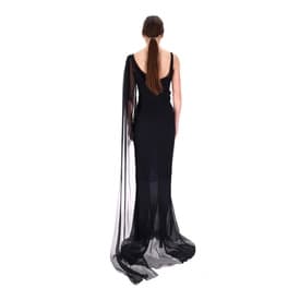 Chanel By Karl Lagerfeld Cruise 2002 Silk Evening Gown Crystal Cc Vintage — image 2
