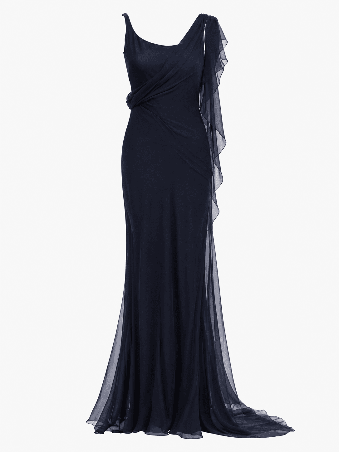 Chanel By Karl Lagerfeld Cruise 2002 Silk Evening Gown Crystal Cc Vintage