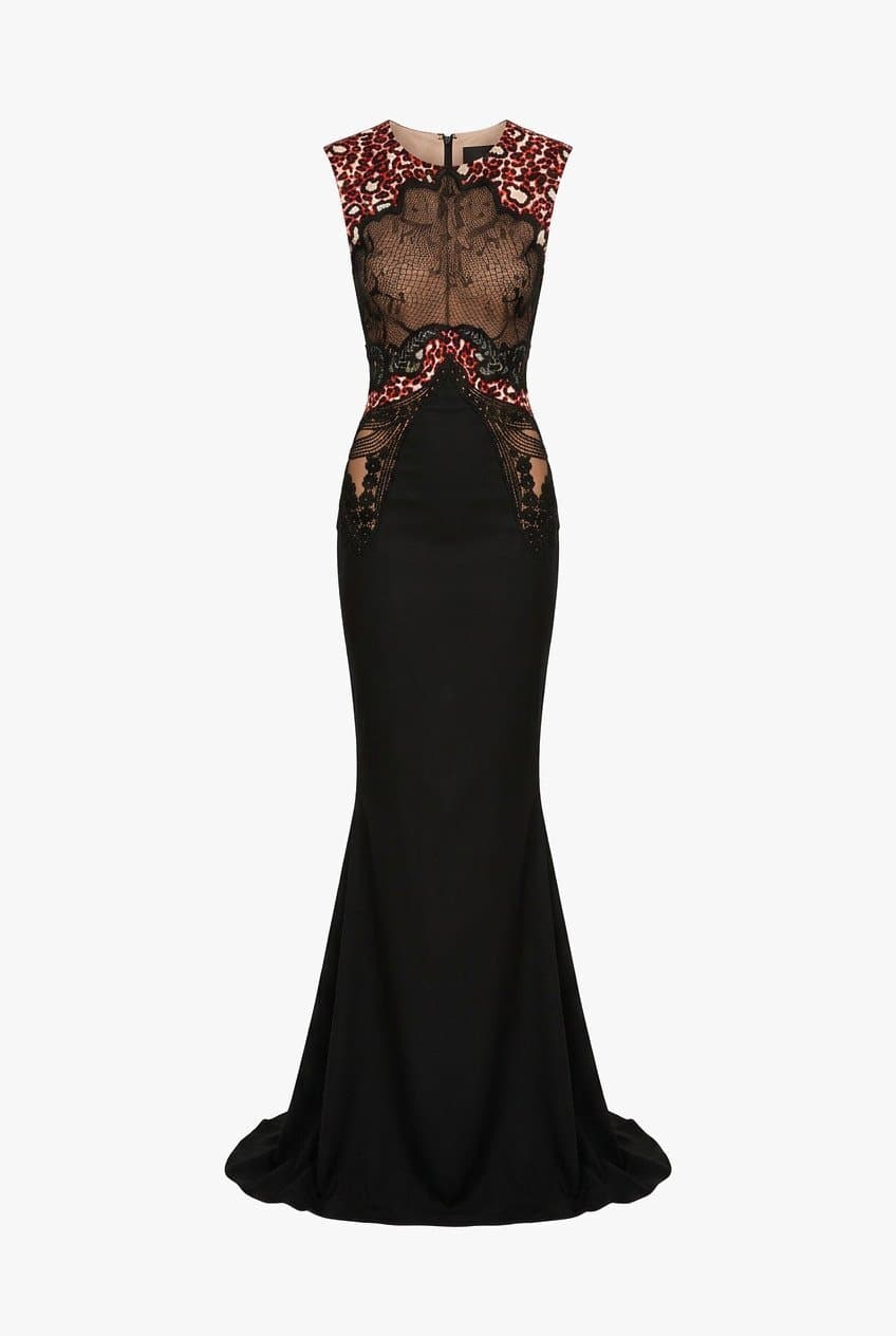 Stella Mccartney Spring 2015 Leopard Lace Gown