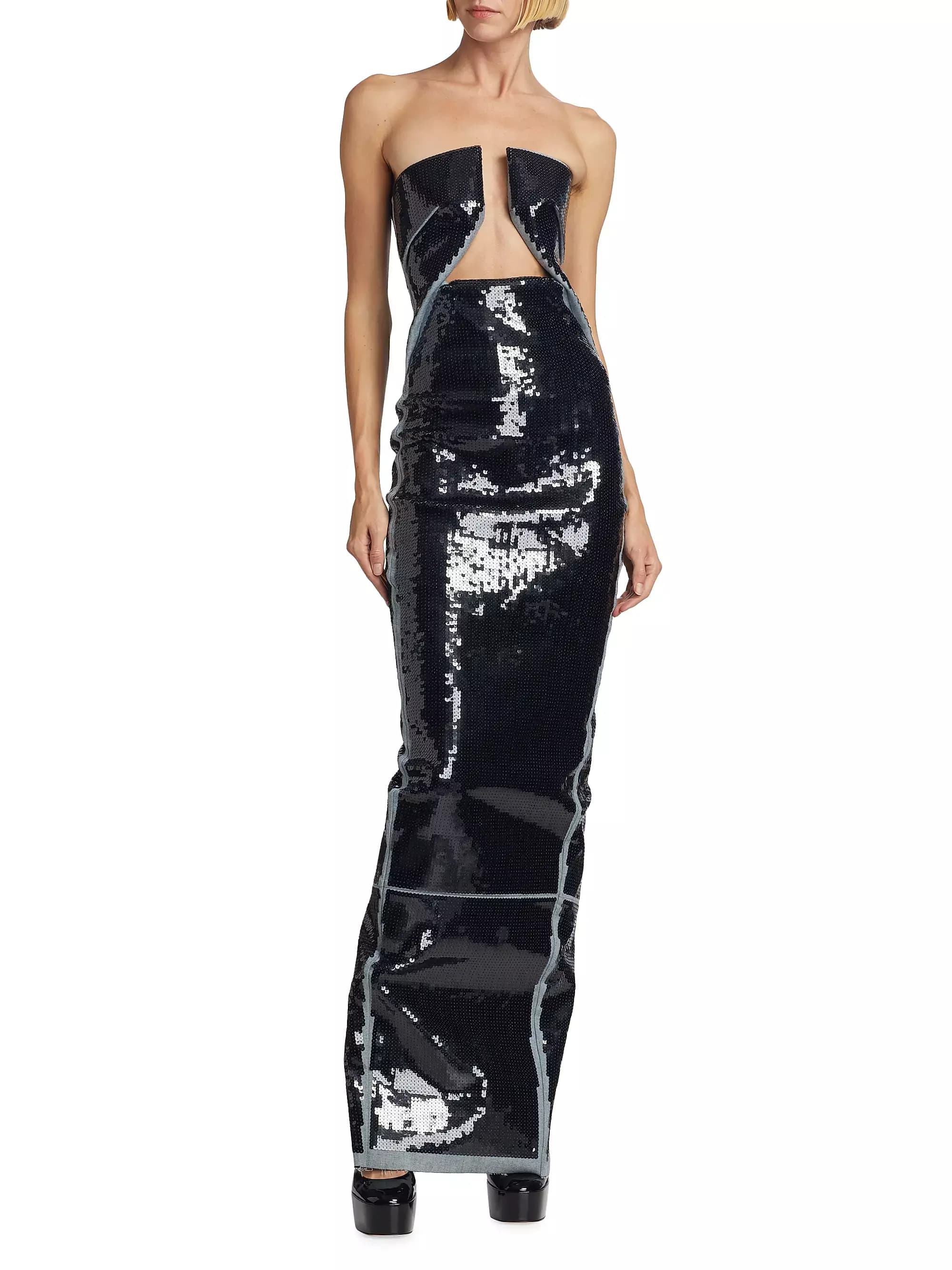 Rick Owens Sequin Prong Dress Fw 2023
