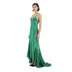 Roberto Cavalli S/s 2004 Silk Green Slip Gown — image 8