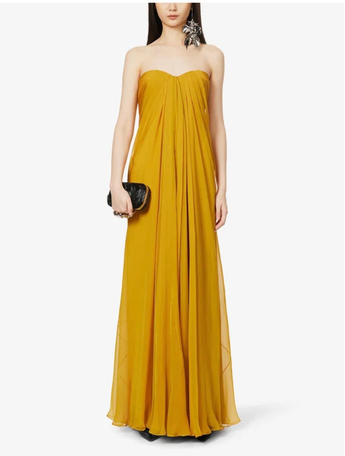 Alexander Mcqueen Marigold Strapless Gown