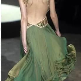 Roberto Cavalli Metallic Halter And Backless Gown — image 2