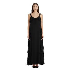 Valentino Silk Ruffle Black Gown — image 4