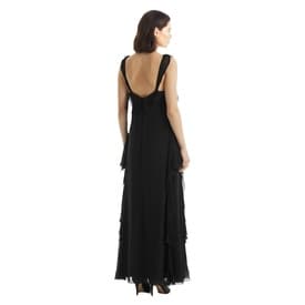 Valentino Silk Ruffle Black Gown — image 5