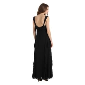 Valentino Silk Ruffle Black Gown — image 6