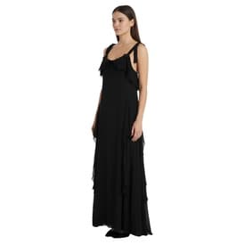 Valentino Silk Ruffle Black Gown — image 7