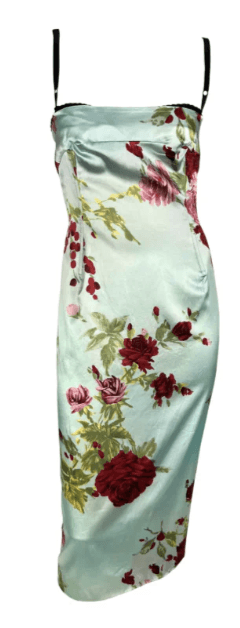 Dolce & Gabbana Ss 1997 Corset With Bra Silk Dress
