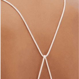 Saint Laurent Silk Plunge Gown Slip Dress Ivory — image 2