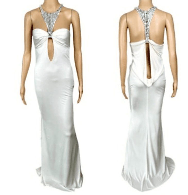 Vintage Gucci Embellished Cutout Gown