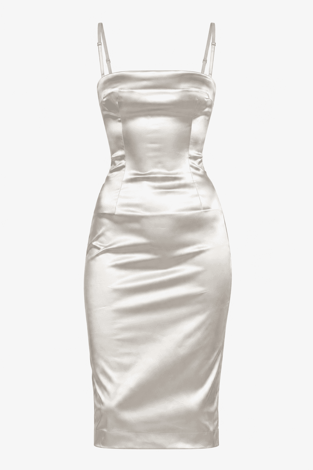 Vintage Dolce Silver Midi Dress With Bra
