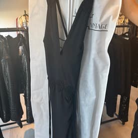 Bestow-Dana 2001 YSL by Tom Ford black plunge dress 6- Store Manager #7423 — image 1