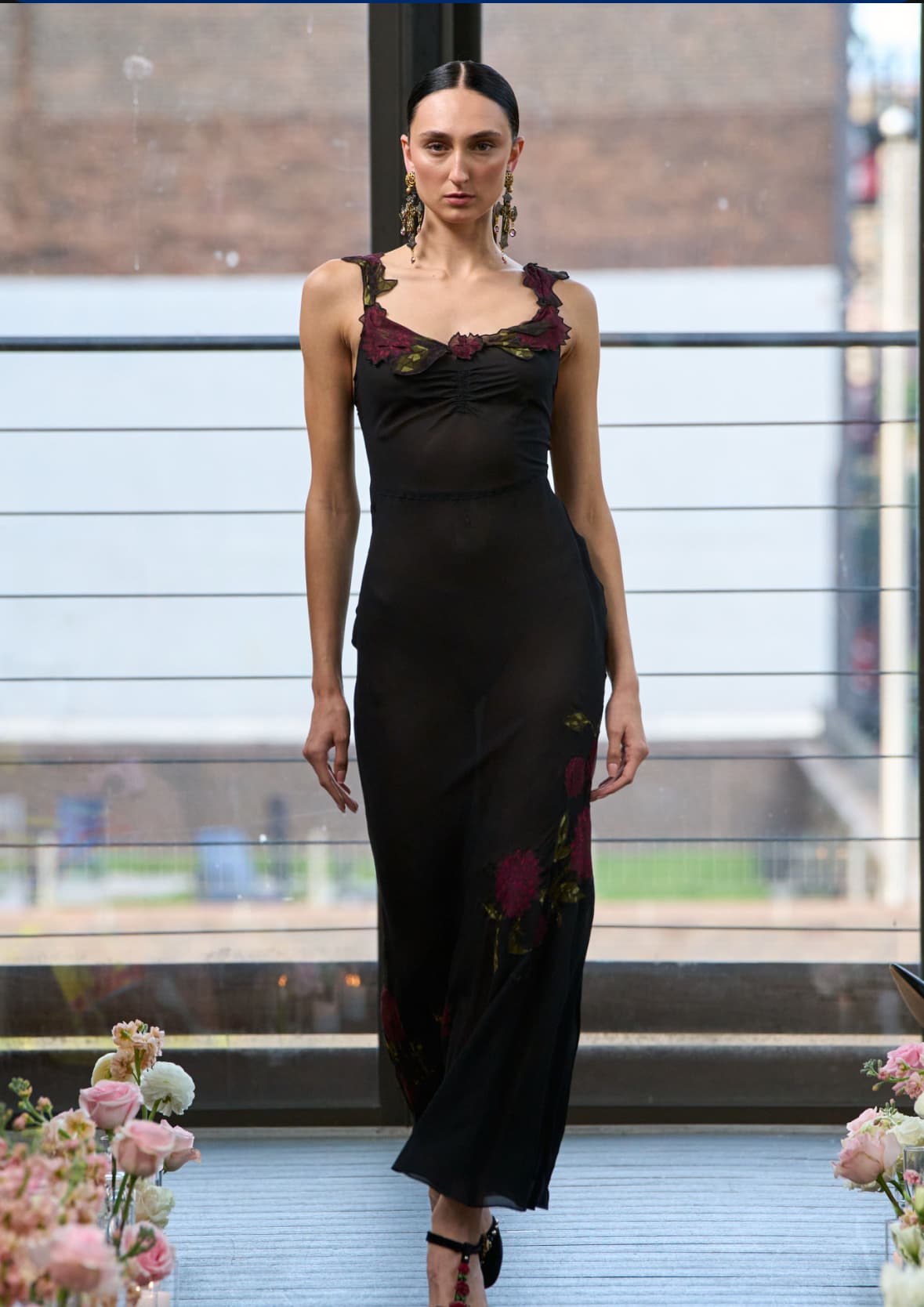 John Galliano Sheer Runway Gown