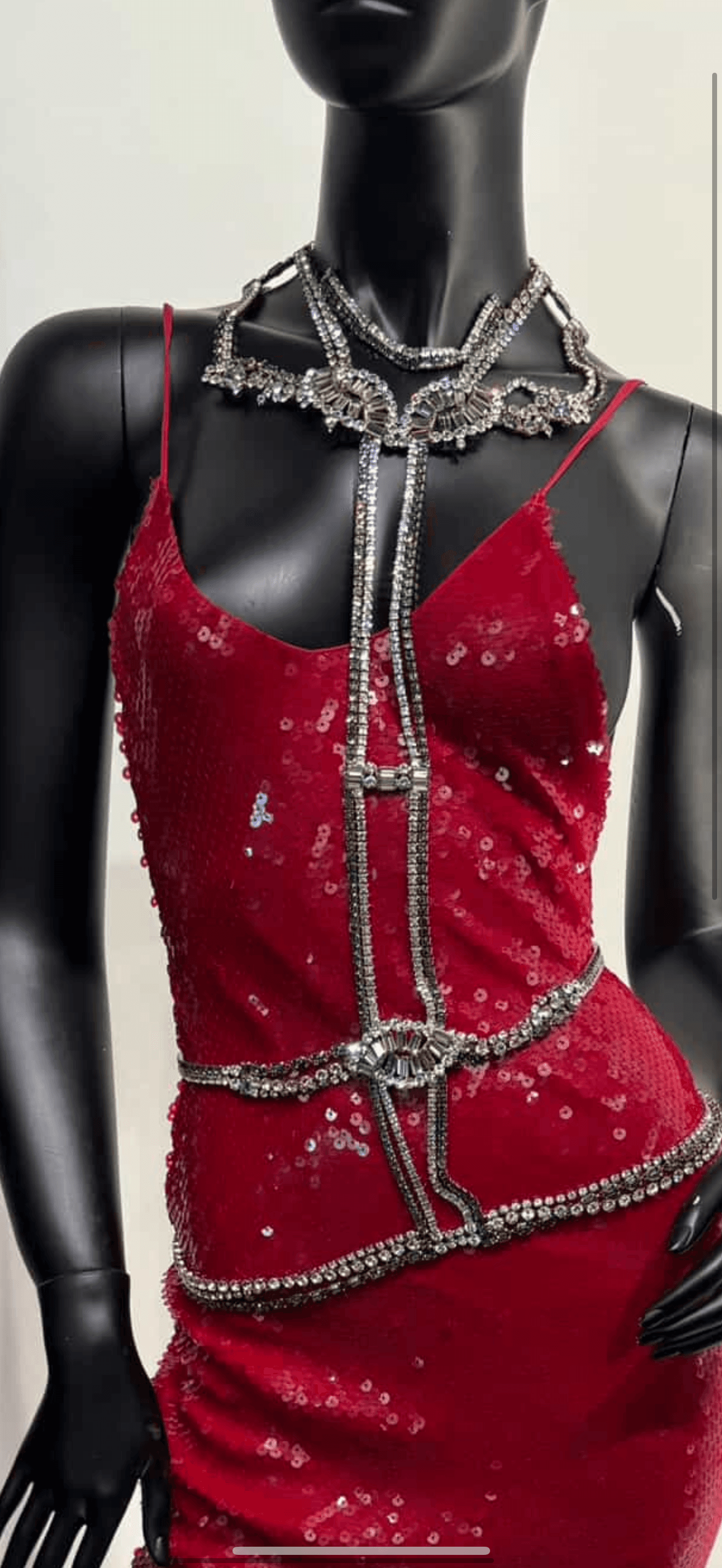 Vintage body chain