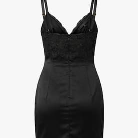 Vintage Dolce & Gabbana Black Mini Dress With Lace Detail — image 2