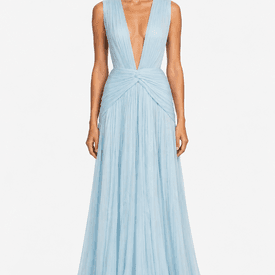 Costarellos Silk Chiffon Gown — image 4