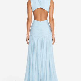 Costarellos Silk Chiffon Gown — image 5