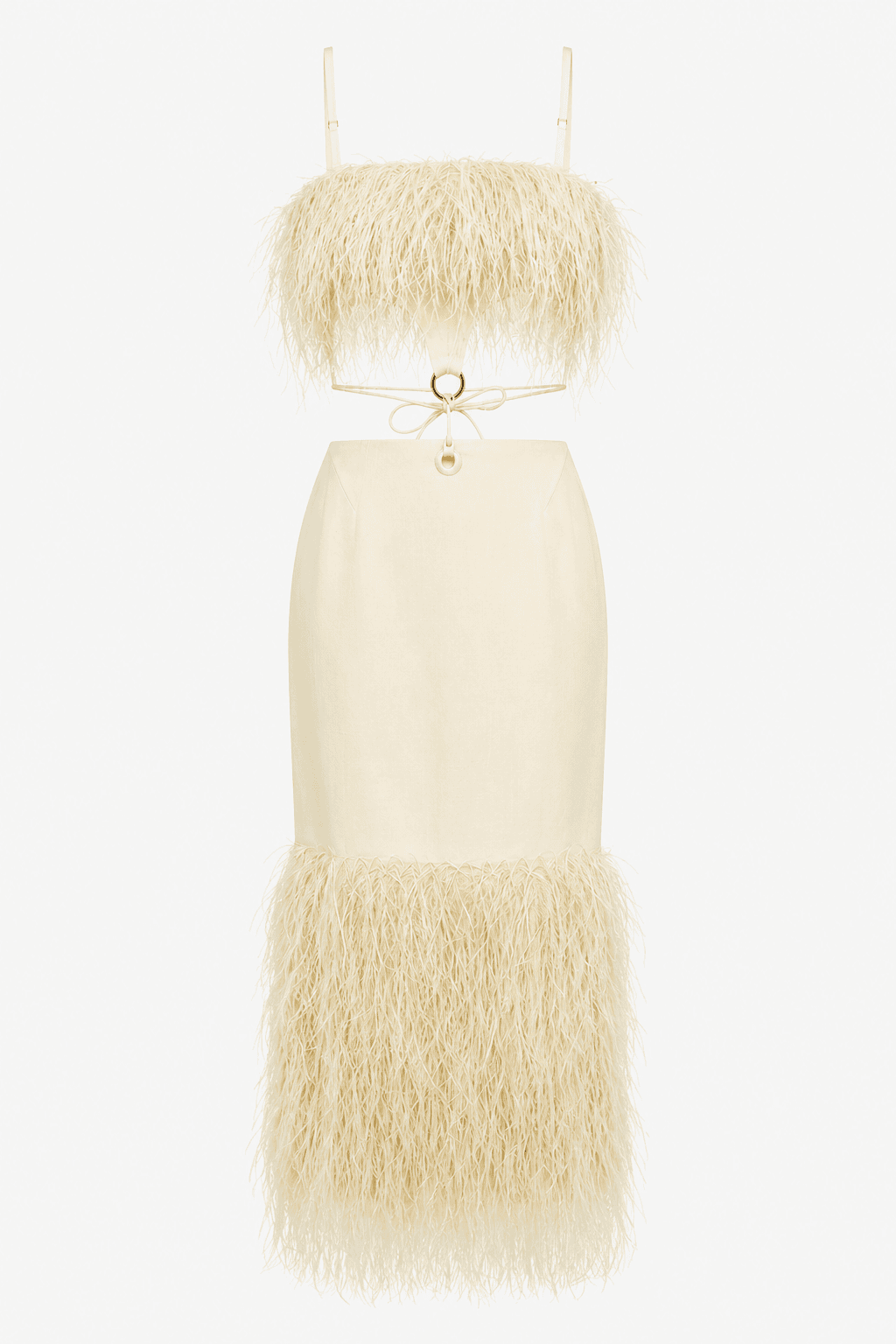 Jacquemus La Robe Raphia Fringed Midi Dress