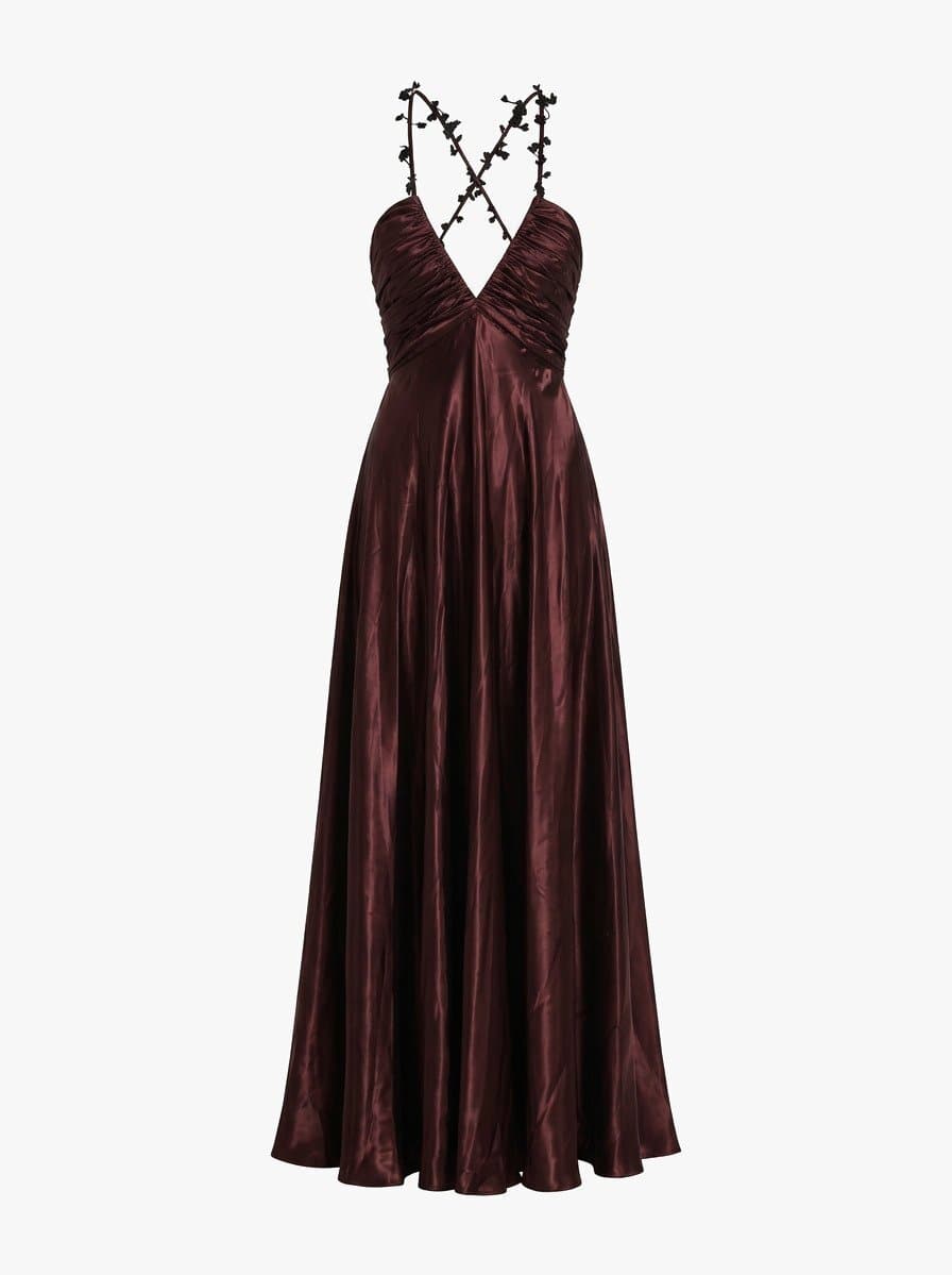 Roberto Cavalli Maroon Dress
