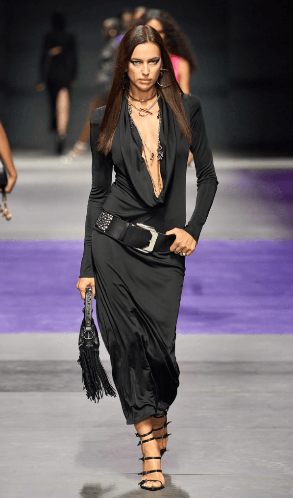Versace Runway Low Cut Dress