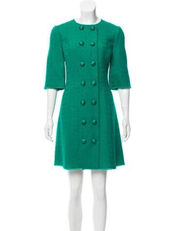 Dolce & Gabbana Wool Tweed Dress